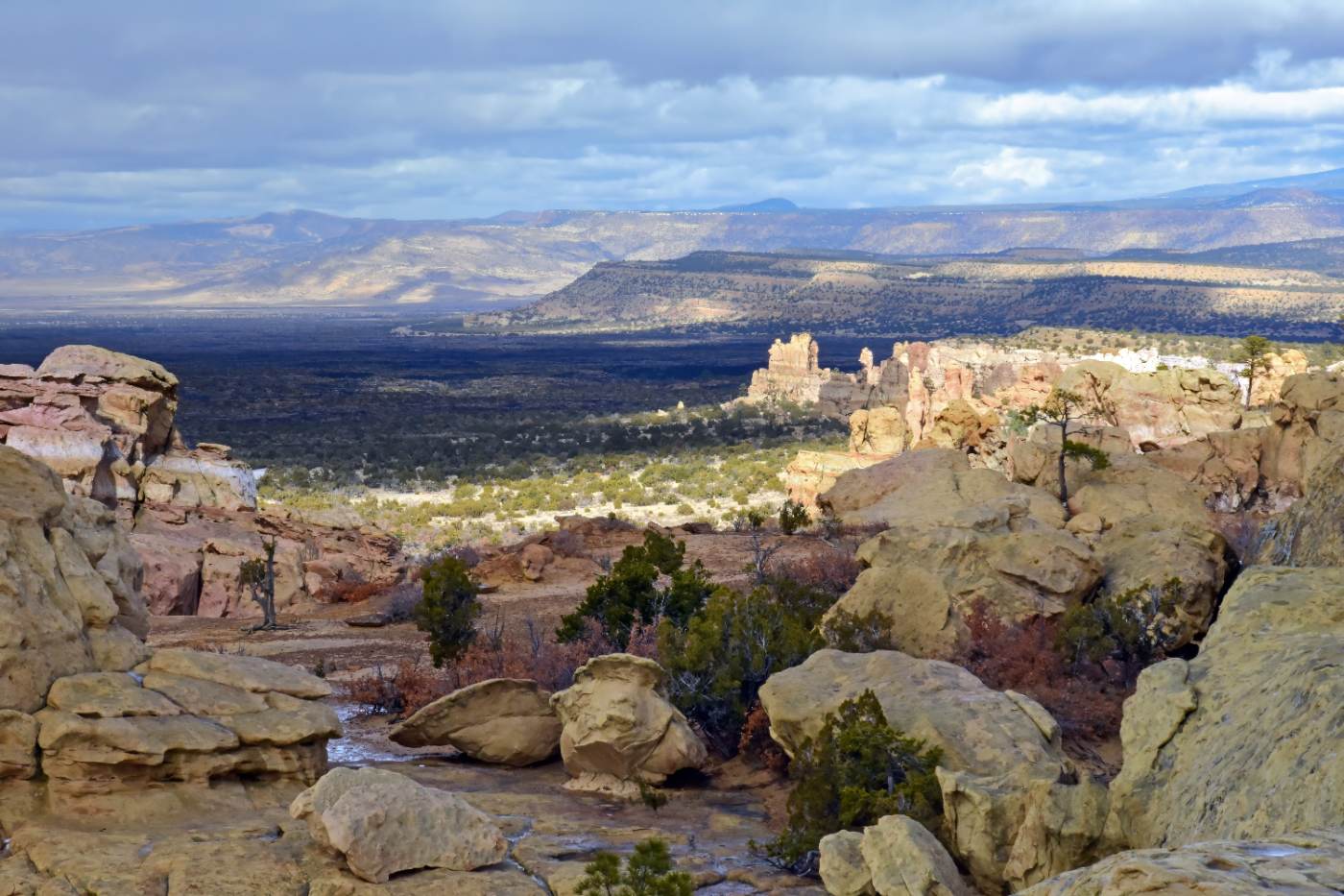 A mesa under an open New Mexico sky